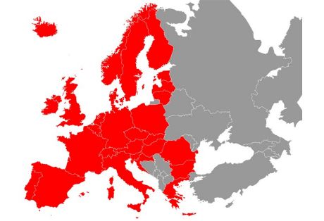 Länderkarte SEPA-Länder